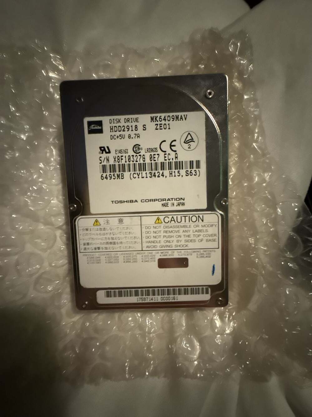 Toshiba MK6014MAP HDD2144 6.0GB Hard Drive UDMA66